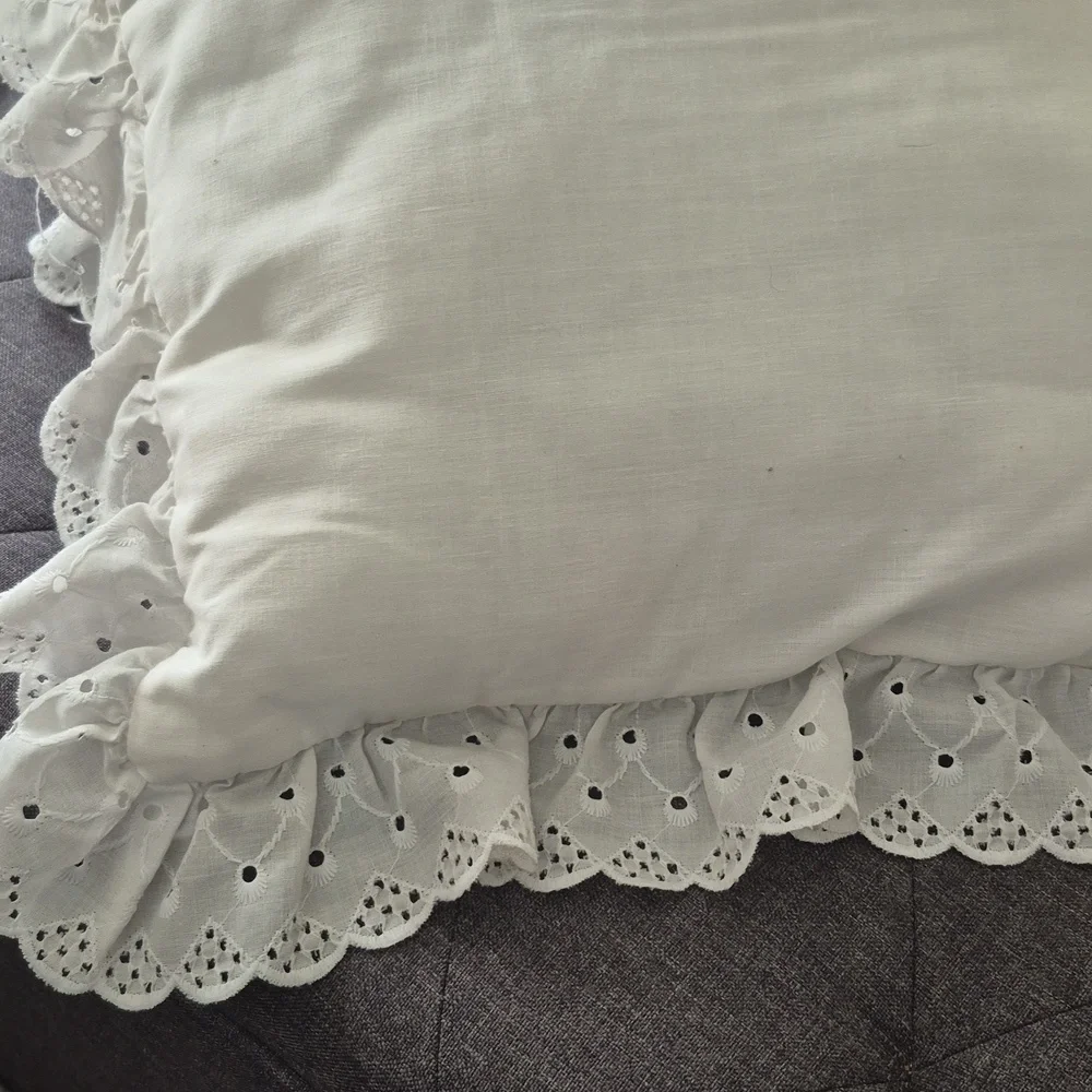 Ruffled Ivy Shabby Chic Pillows (2)